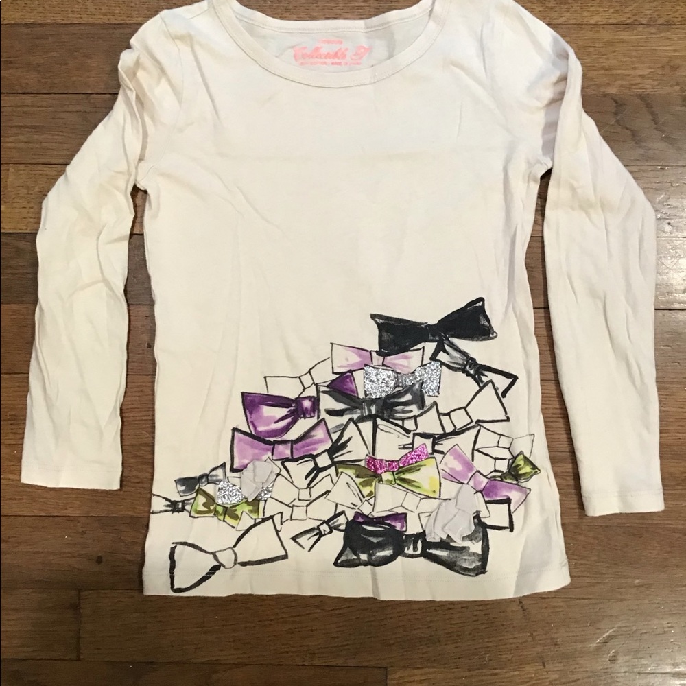 Crewcuts Collectible T Dark Beige glitter accent